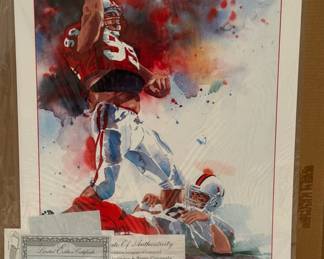1995 Orange Bowl Signed Limited Edition Lithograph