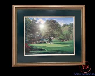 "Eleventh at Augusta" Signed Limited Edition Lithograph by LARRY DYKE