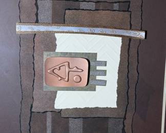 Signed Mixed Media Collage Artwork