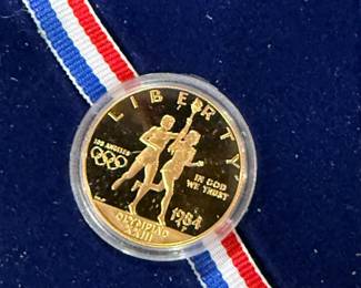 1984 Commemorative Olympic GOLD Coins