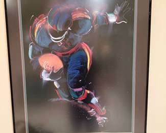 TERRY ROSE Signed Print "Weekend Warrior"
