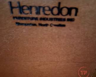 HENREDON Travertine Topped Buffet