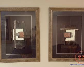 Signed Mixed Media Collage Artwork