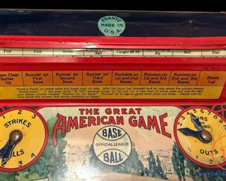 1920's Tin "The Great American Game" by Frantz