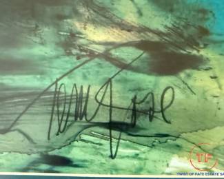 TERRY ROSE Signed Print "Fast Ball"
