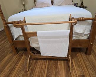 Oak Quilt rack.