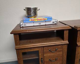 Side table with storage.