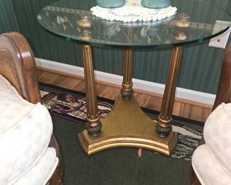 Hollywood Regency side table.