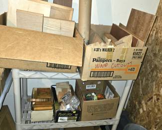 This is a collection of carving wood and some premade accessories.  Some unfinished projects.  