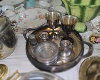 Silver plate and sterling pieces
