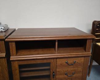 matching side table with storage.
