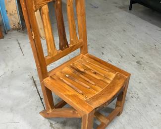 nice heavy wood chairs