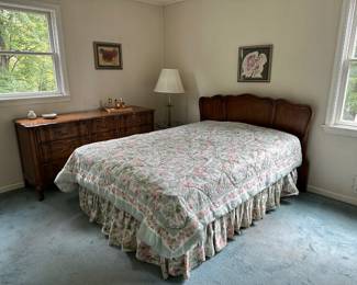 Bed, Comforter Set, Dresser