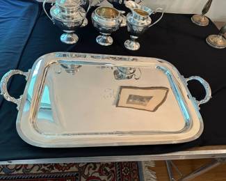 Sterling Silver Coffee / Tea Sets, Large Platters, Pitchers, Gravy & Sauce Boats, Demitasse Cups & Saucers, Sherberts, Baby Cups, Porrigers, Asparagus Tongs, Serving Utensils, Flatware & More!