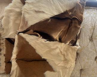 Cowhide blanket