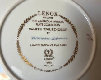 Lenox wildlife plates