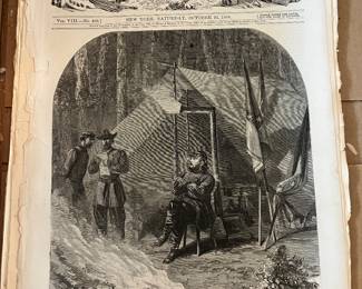 Large collection of civil war period Harpers Weekly