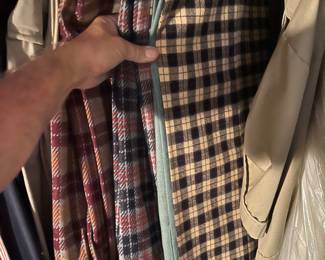 Circa 1960's vintage men's plaid paints
