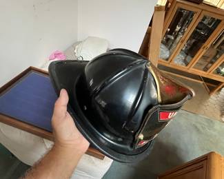 Vintage Union Township NJ fireman's helmet