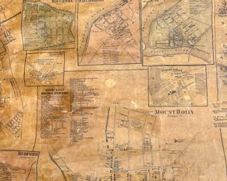 1860 Philadelphia, PA wall map