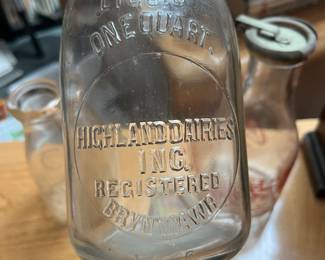 Vintage Pennsylvania milk bottles