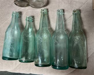 Many antique bottles including from Trenton, NJ