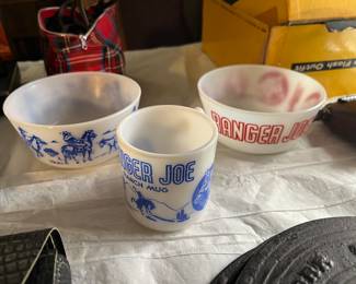 Ranger Joe bowls and cup