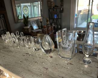 Signed handblown Swedish glass by Orrefors