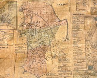1860 Philadelphia, PA wall map