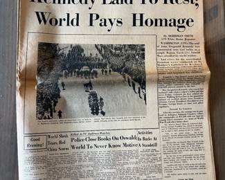 Kennedy assignation newspapers