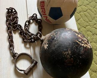 Union civil war POW ball and chain