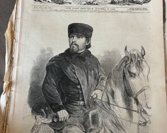 Large collection of civil war period Harpers Weekly