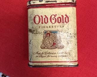 old cigarette tin