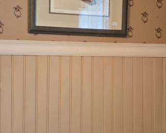 Upstairs bathroom, Albrect Durer framed print of a hare.