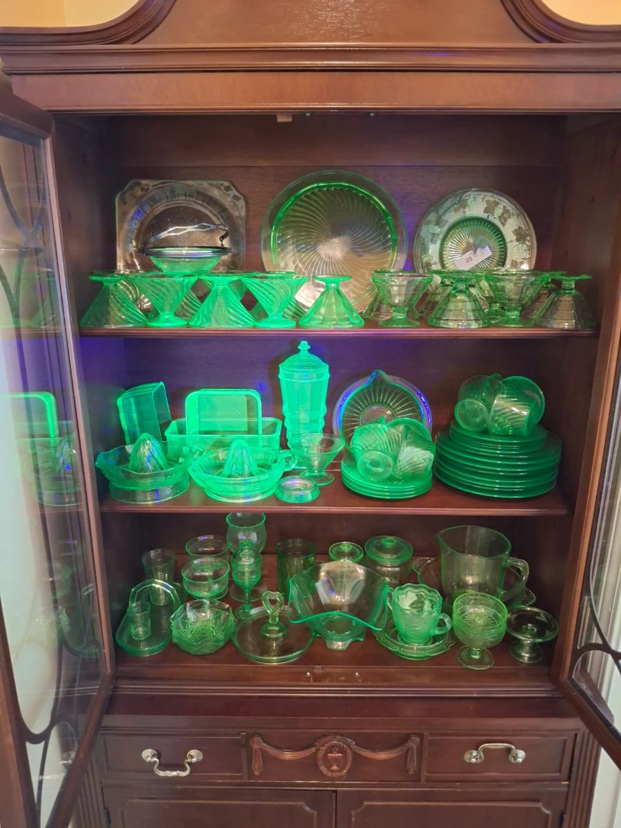 Glow in the dark glass! And plenty of it!