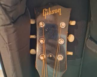 A vintage Gibson guitar
