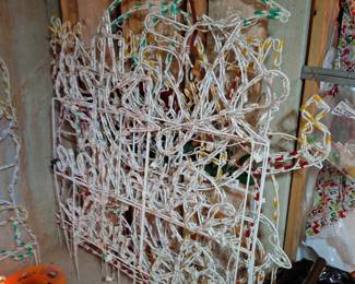 Lots of Light Up Christmas yard displays