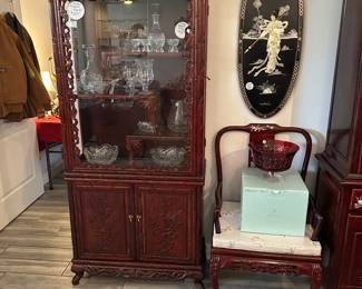 Asian curio cabinet. Perfect size