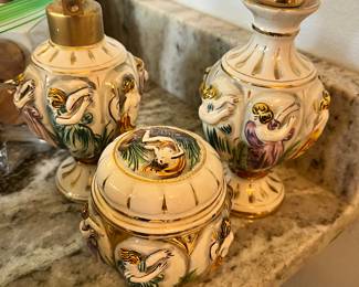 Alcobaca dresser set made in Portugal