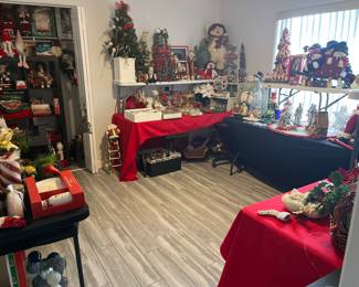 Room filled with Christmas
