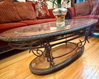 50" L x 29" D x 19" H , table has rollers