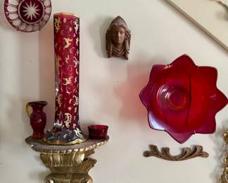 Ruby glass collection