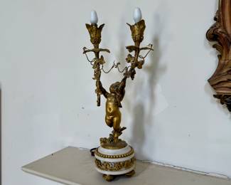 French electrified lamps