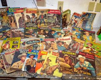 HUGE Collection of Vintage Western Comics Feat. Gene Autry, Roy Rodgers, Lone Ranger & More!