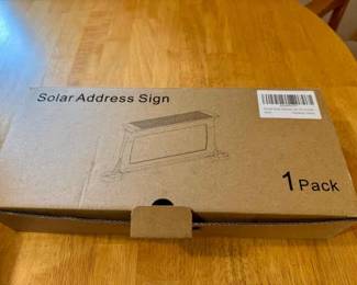 NIB Solar Address Sign