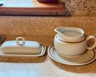 (3) Stoneware Dishes Made In Japan