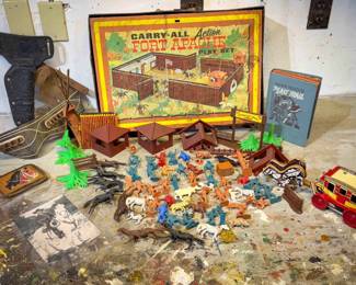Carry-All Action Fort Apache Set & Western Toys