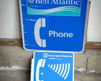(2) Bell Phone Signs