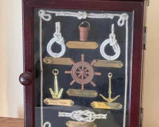 Nautical Shadowbox With Sailor Rope Knots