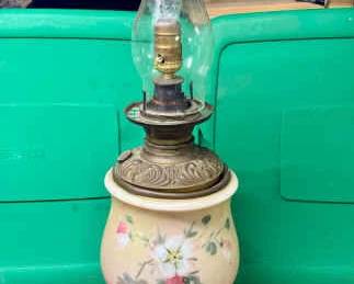 Converted Gone With The Wind Lamp